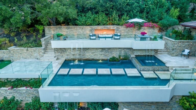 Drummond+&+Sons+Luxury+Pool+with+Falling+Water+inspired+by+Frank+Llyod+Wright+(8)